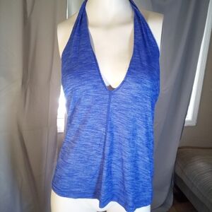 lululemon athletica Blue Halter Tank Top